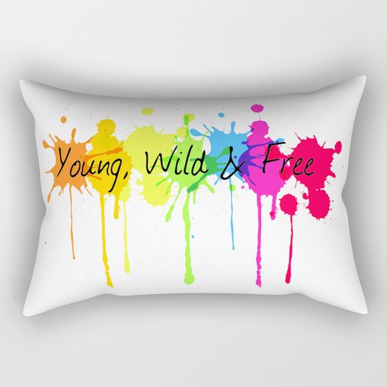 Young, Wild and Free Rectangular Pillow