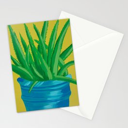 Aloe in Blue  Stationery Cards