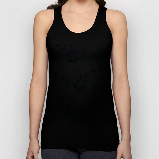 Watercolor Floral Pattern (Winter Version) Unisex Tank Top