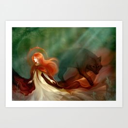 Wolf Song | Red Riding Hood Art Print