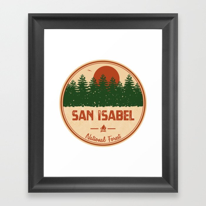 San Isabel National Forest Framed Art Print