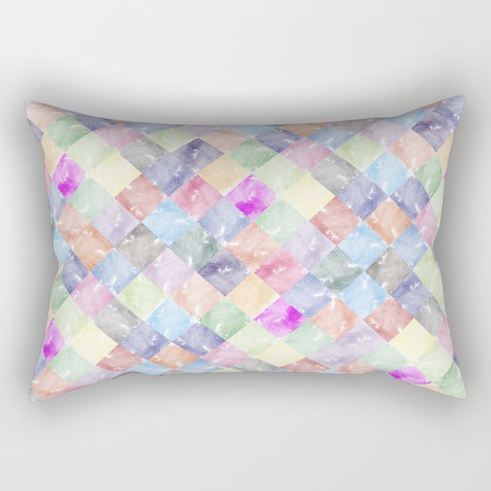 Colorful geometric patterns II Rectangular Pillow