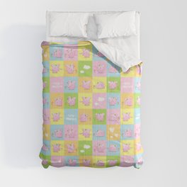 pink baby elephant pattern Comforter