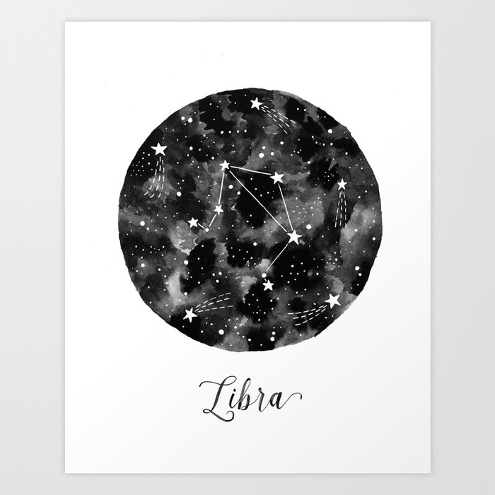 Libra Constellation Art Print