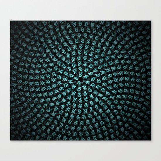 Alien's writing Canvas Print