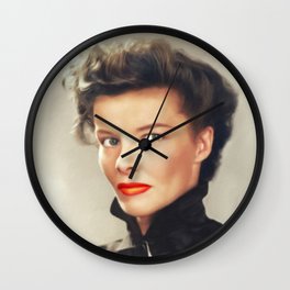 Katharine Hepburn, Actress Wall Clock