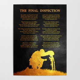 The Final Inspection - A Soldier's Poem Poster