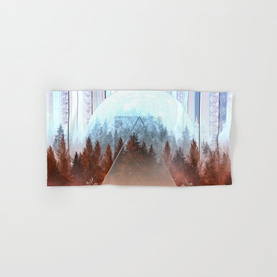 abstract floral forest 2 Hand & Bath Towel