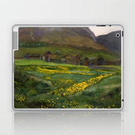 A Night in June and Marigolds, 1902 by Nikolai Astrup Laptop Skin