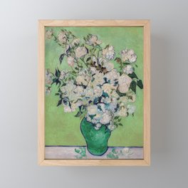 Vincent van Gogh - Roses Framed Mini Art Print