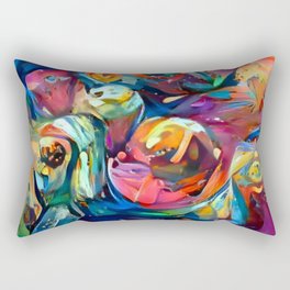 Rose Colors Rectangular Pillow