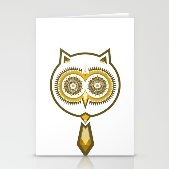 Mr. Owl Stationery Cards