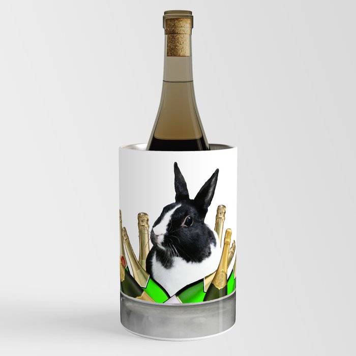 Prosecco Cooler Sparkling Wine Bottles Bunny Rabbit  Wine Chiller