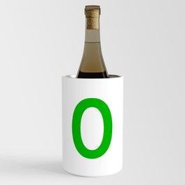 LETTER o (GREEN-WHITE) Wine Chiller