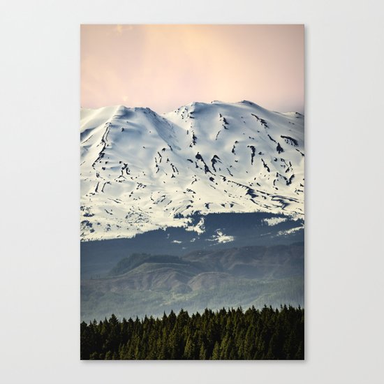 Mount St. Helens at Sunset Canvas Print