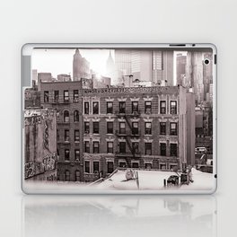 Views of Lower Manhattan | Sepia Travel Photography Laptop Skin