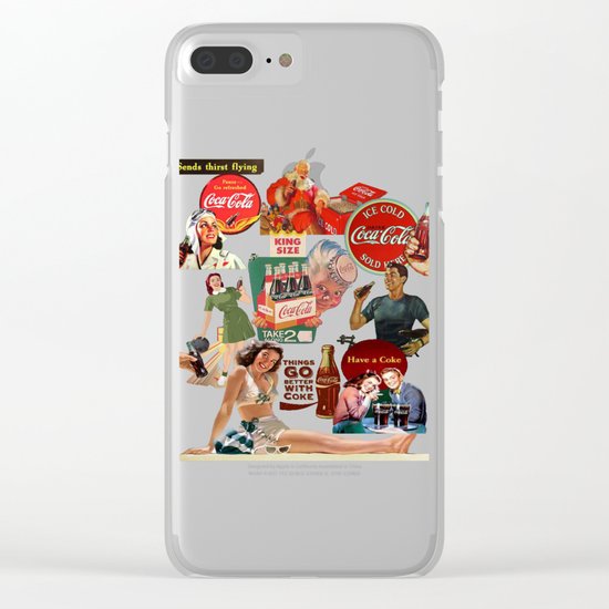 vintage coke ads Clear iPhone Case
