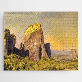sunset in Meteora Jigsaw Puzzle