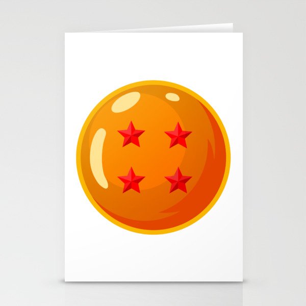 Dragonball 4 Star Ball Stationery Cards By Tridaak Society6