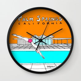 Diving into Donald Wexler Steel House Pool Wall Clock