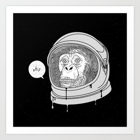One Small Step, One Giant Ape Art Print