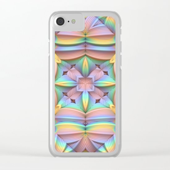 Symmetry in Pastels Clear iPhone Case