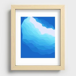 Icy Abyss Recessed Framed Print