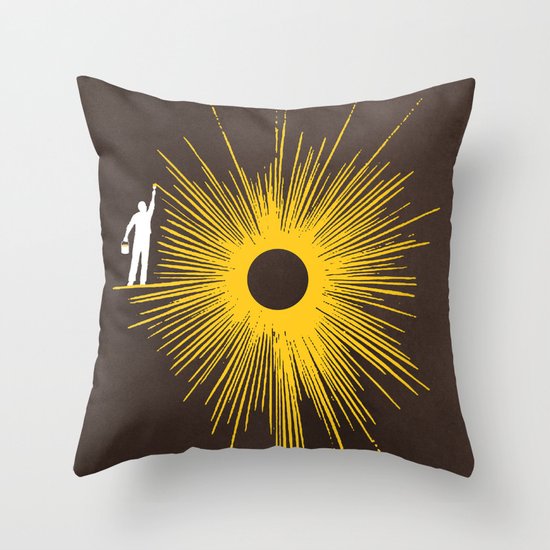 Beaming Throw Pillow