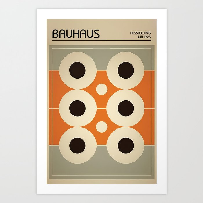 Bauhaus 1923 / Mid Century Exhibition  Art Print