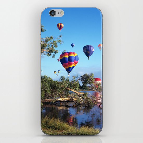 Hot air balloon scene iPhone & iPod Skin