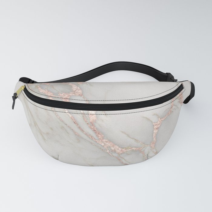 pink metallic fanny pack