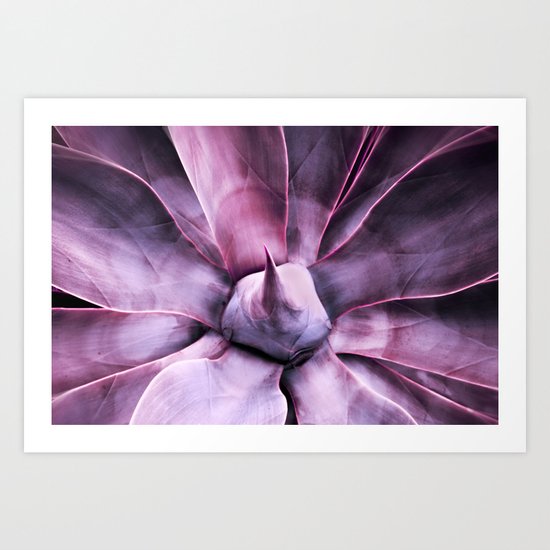 Aloe Vera In Red Art Print