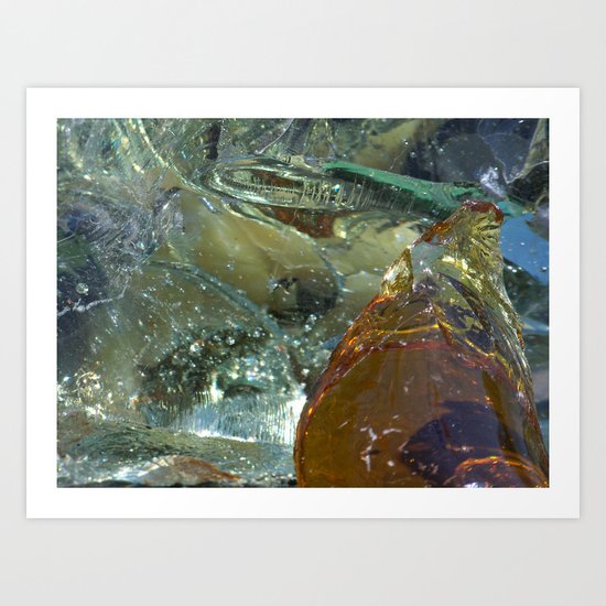 Crystal Flow Art Print