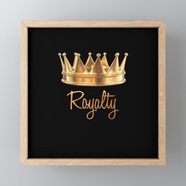 Royalty Gold Crown Framed Mini Art Print