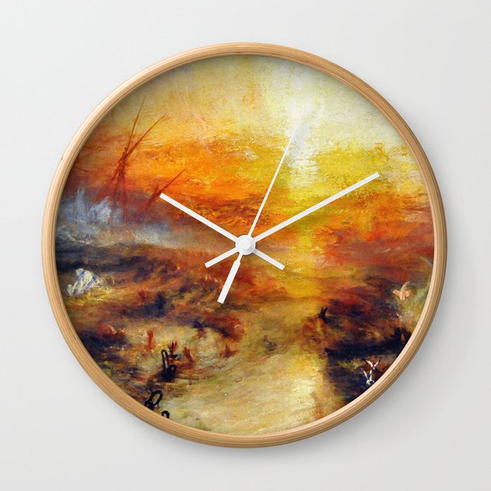 The Slave Ship By JMW Turner Wall Clock