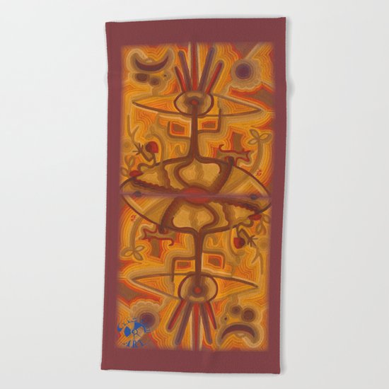 Together in God's Eye Beach Towel