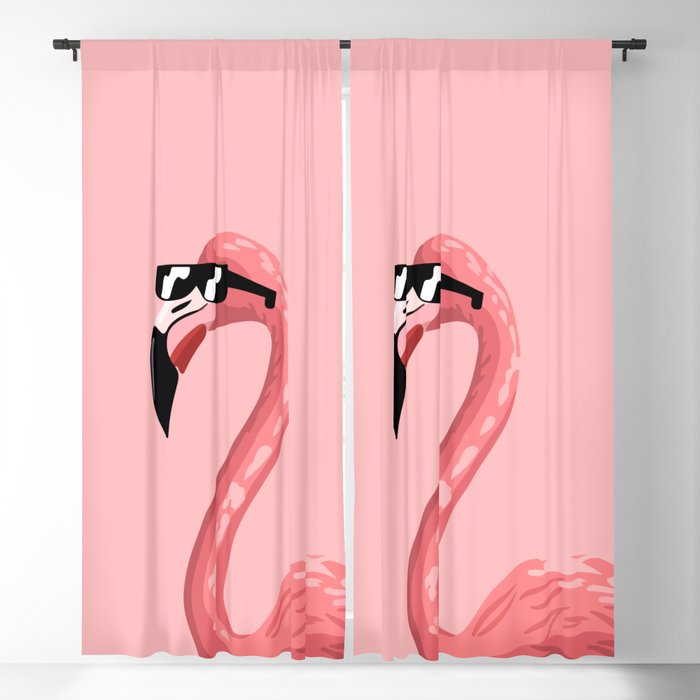 Flamazing Flamingo - what would a flamingo say if it could talk Blackout Curtain