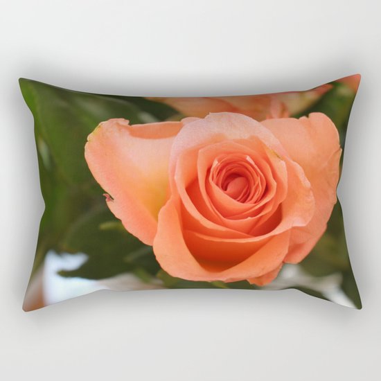 Single Rose Rectangular Pillow