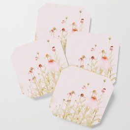 Flower Photography - Echinacea Flowers - Minimal Pink Foral - Nature photography by Ingrid Beddoes Coaster