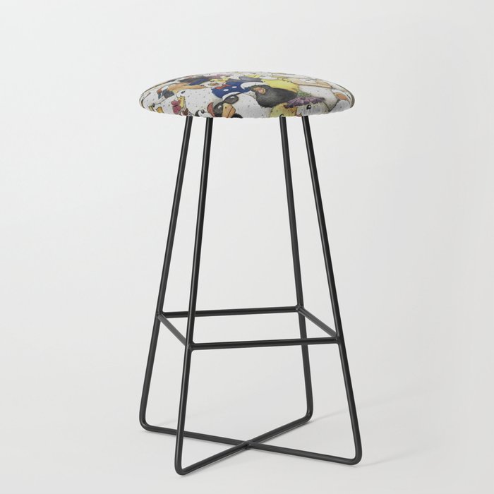 Duck Collage  Bar Stool