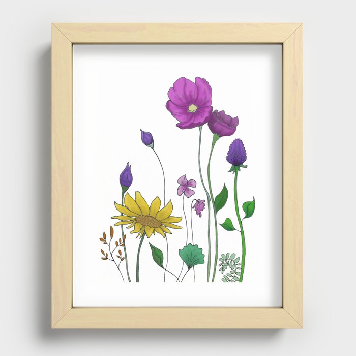Wildflowers Recessed Framed Print