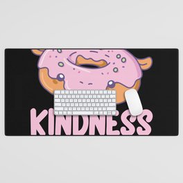 Funny Hippo Donut Fluffy Kawaii Aesthetic Desk Mat