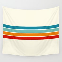 Colored Retro Stripes Wall Tapestry