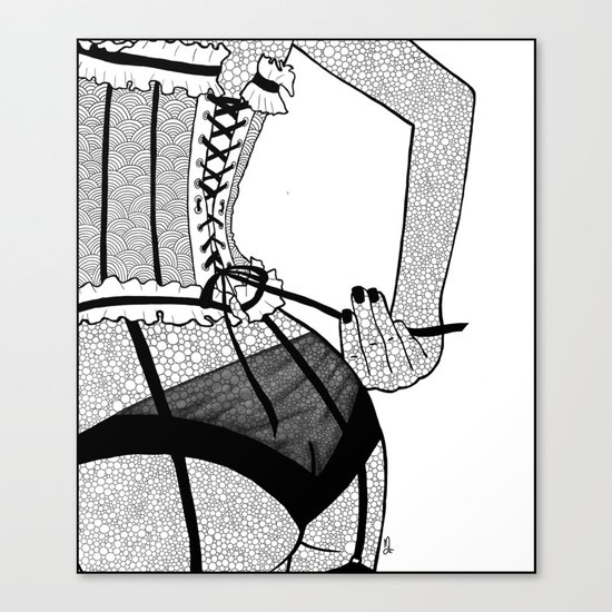 La femme n.7 Canvas Print