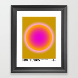 Gradient Angel Numbers: Protection Framed Art Print