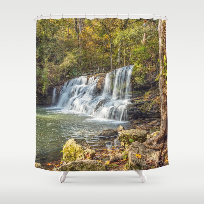 Mardis Mill Falls Alabama Shower Curtain