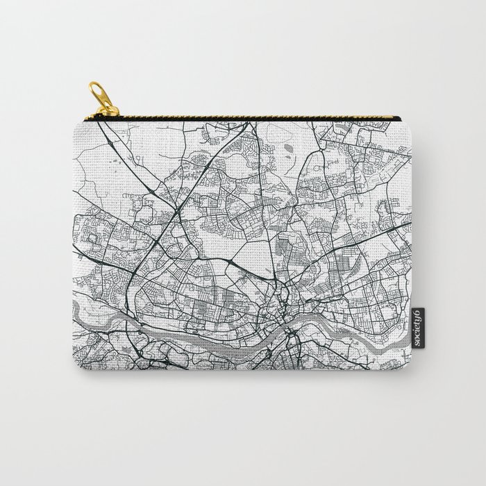 Newcastle Upon Tyne, United Kingdom - City Map Carry-All Pouch