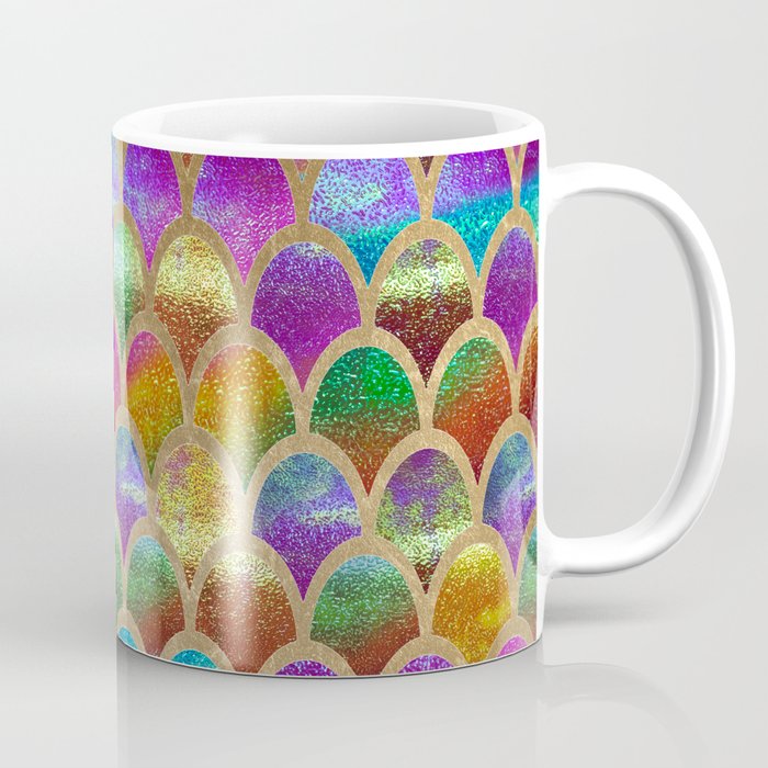 Rainbow mermaid scales Coffee Mug