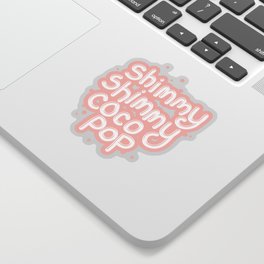 Shimmy Pink Pastel Throwback Sticker