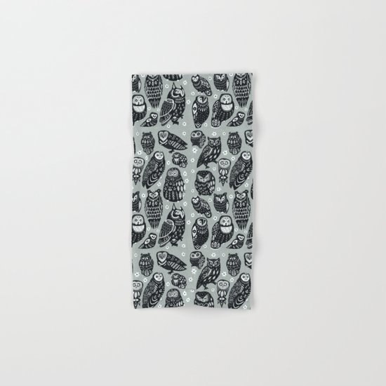 Flock of Owls Hand & Bath Towel